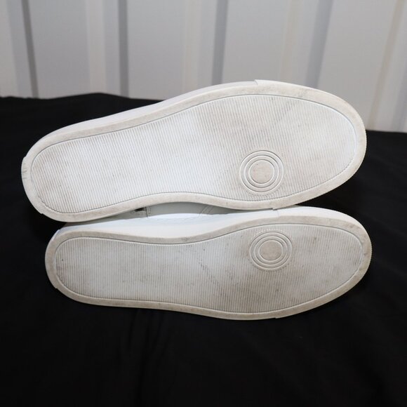 Zadig & Voltaire Womens Flash High Top Sneakers White Size EU 39 US 8 Lace Zip - Picture 7 of 12